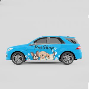 Adesivo Automotivo PVG   Impressão Ecosolvente Cola Cinza  
