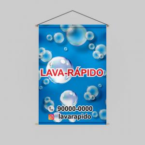 Banner 280g Lona 280g Tamanhos Variados 4x0 Impressão Ecosolvente Bastão, Cordão e Ponteira 