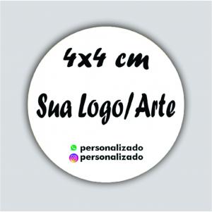 Etiqueta 4x4 Vinil 0.10 4x4cm 4x0 Impressão Solvente Corte Eletrônico 