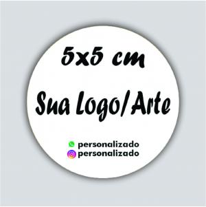 Etiqueta 5x5 Vinil 0.10 5x5cm 4x0 Impressão Solvente Corte Eletrônico 